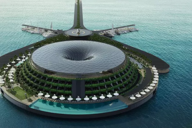 Așa va arăta hotelul plutitor rotitor din apele Qatarului