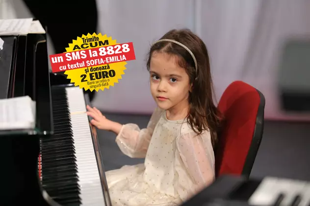 Pentru a supraviețui, Sofia-Emilia are nevoie de 200.000 de euro. Fetița de patru ani suferă de cancer cerebral și poate fi salvată doar cu un tratament în Austria