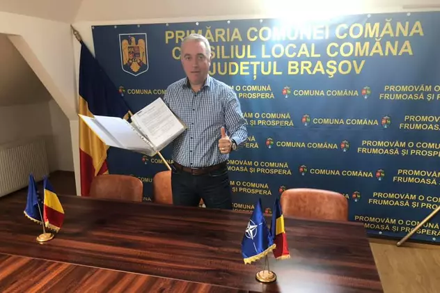 Primarul comunei brașovene Comăna, reținut pentru ultraj. „A amenințat cu moartea doi polițiști”