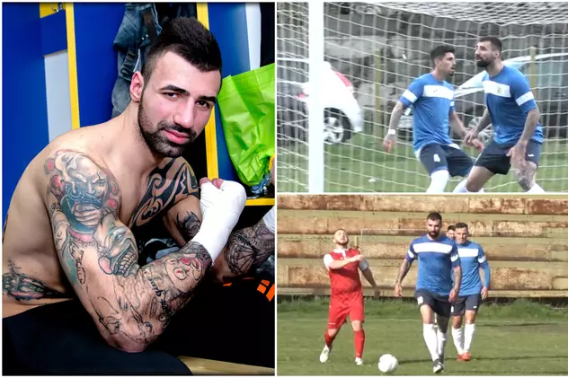 „Ibra de Băicoi”. Luptătorul Bogdan Stoica s-a apucat de fotbal și trage pentru promovare. Fente a la Ronaldo și călcâie ca Ibrahimovic