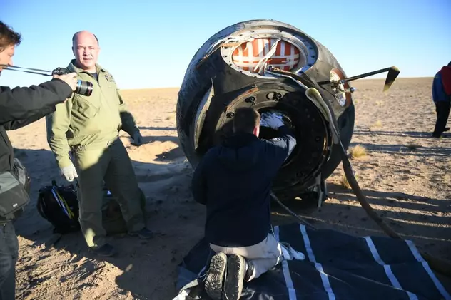Un modul Soyuz, care a ajutat le revenirea pe Pământ a trei astronauți, a fost scos la vânzare