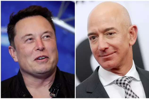 Războiul miliardarilor pentru spațiul cosmic. Musk vs Bezos, bătălia inegală pentru dominație
