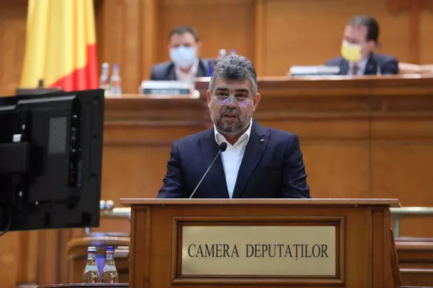 Marcel Ciolacu in Parlament. Foto: PSD