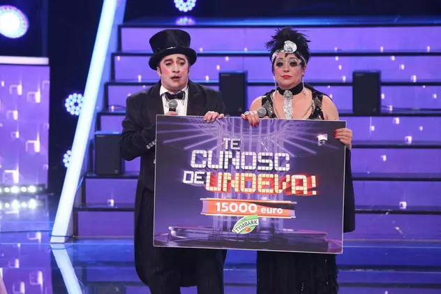 Adriana Trandafir și Romică Țociu au câștigat „Te cunosc de undeva” 2021, sezonul 16. Actorii au plâns pe scenă
