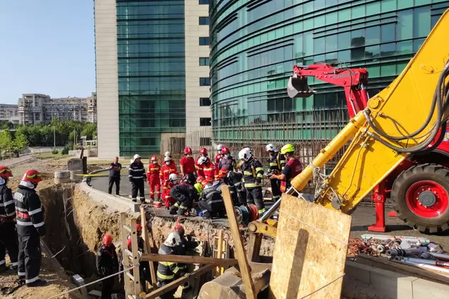 Terenul din București unde un mal de pământ s-a prăbușit peste muncitori e al Ministerului Culturii
