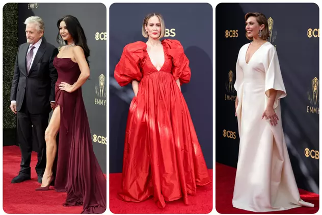 Ținute îndrăznețe la Premiile Emmy 2021. Catherine Zeta-Jones și Kate Winslet au surprins pe covorul roșu
