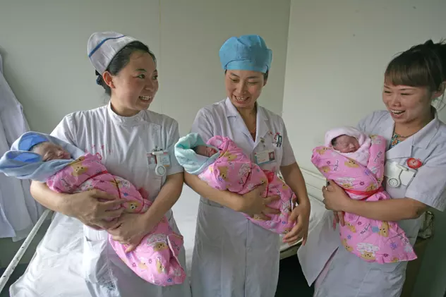 China înregistrează cea mai mică rată a natalității din ultimii 40 de ani