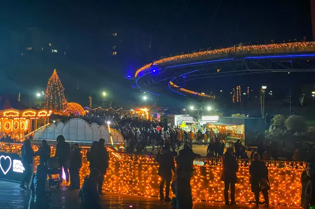 Primul târg de Crăciun din București a fost inaugurat astăzi. Cât a costat iluminatul festiv din sectorul 6