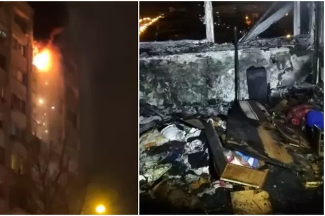 Incendiu puternic într-un bloc din Galați, provocat de o țigară. O femeie a murit și alte zeci de persoane au fost evacuate