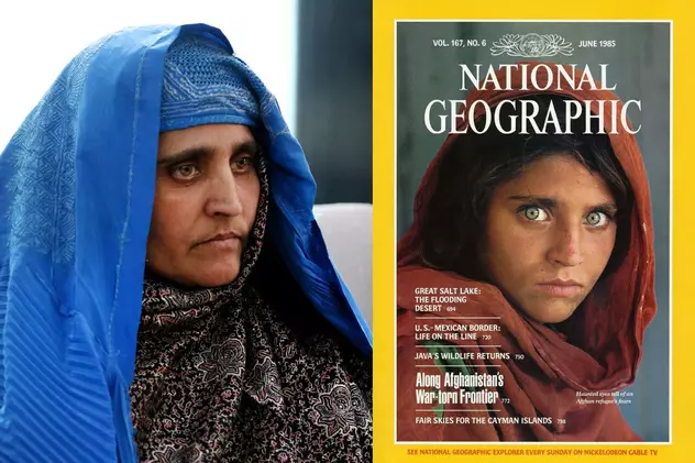 Fata afgană de pe celebra copertă National Geographic din 1985 a fugit din calea talibanilor. Unde a găsit refugiu