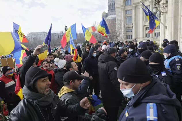 Jandarmeria București a dat noi amenzi în cazul protestului AUR de la Parlament