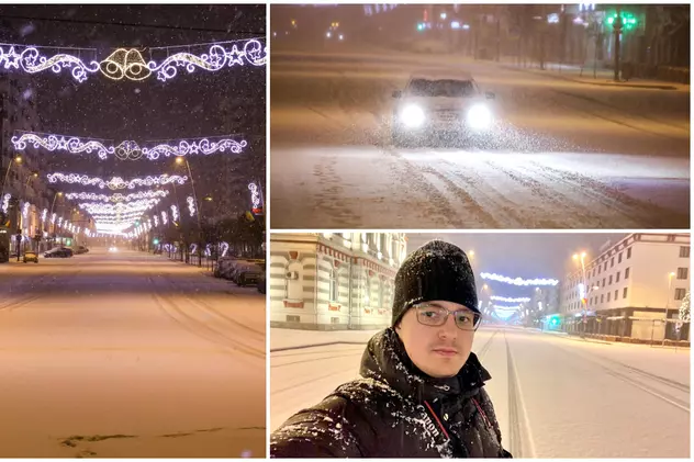 Viceprimarul din Bacău, după ce a nins toată noaptea în oraș: „Să lăsați mașina acasă astăzi, căci în trafic va fi cu siguranță jale”