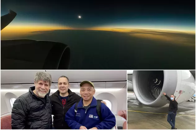 Cum a ajuns un român să fotografieze eclipsa totală de Soare de la 12.200 de metri deasupra Antarcticii