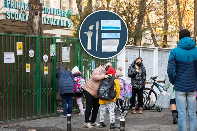 Părinții unei școli din București, după ce au primit testele pe bază de salivă pentru elevi: „E mai bine decât să nu fie testați deloc”