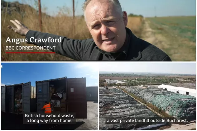 „Se câștigă milioane de pe urma acestor deșeuri”. BBC, pe drumul gunoiului adus ilegal din Marea Britanie în România