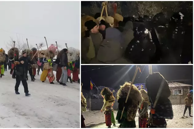 VIDEO | Tradiționala bătaie de la Ruginoasa, oprită cu jandarmii și poliția: „Lasă-i, bă, ghioaga!”