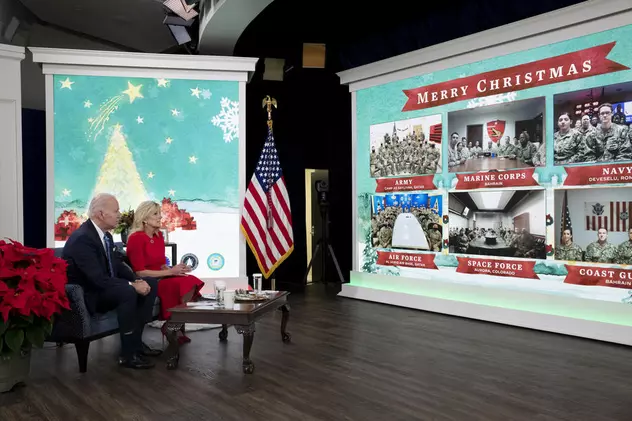 Militarii americani de la Deveselu au discutat cu președintele Joe Biden și soția sa în videoconferința de Crăciun