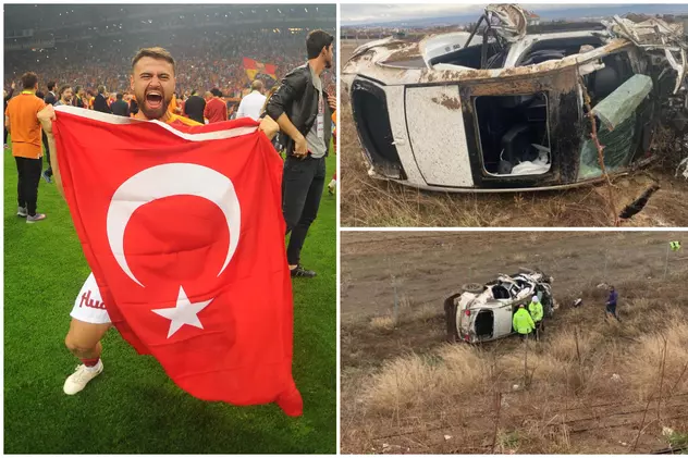 Fotbalist turc de națională, mort în Mercedesul care a zburat zeci de metri de pe șosea, lângă Ankara. Mesajul lui Marius Șumudică