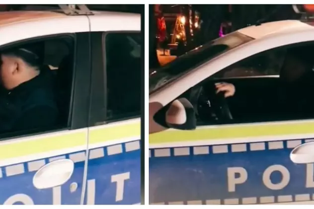 Tânărul care a postat pe TikTok un film cu el la volanul unei mașini de poliție, reţinut