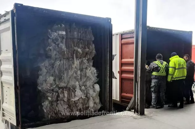 38 de tone de deșeuri de plastic, descoperite în Portul Constanța. Marfa era importată din Marea Britanie și a fost returnată