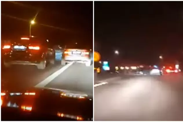 VIDEO | Autostrada A4, blocată de curse ilegale cu mașini, transmise live pe Facebook: „Să nu se audă că am făcut pentru bani!”