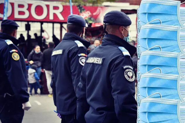 Jandarmeria a cumpărat măști de aproape 100.000 de euro fără licitație, invocând „evenimente neprevăzute” după 2 ani de pandemie
