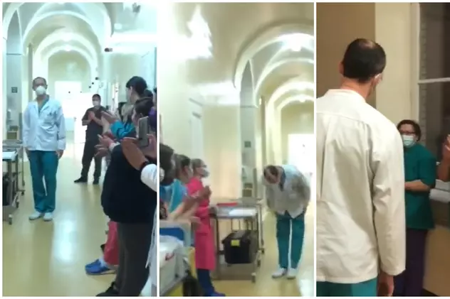 VIDEO | Un medic din Cluj și-a dat demisia pe 31 decembrie, în aplauzele colegilor de la Spitalul Județean