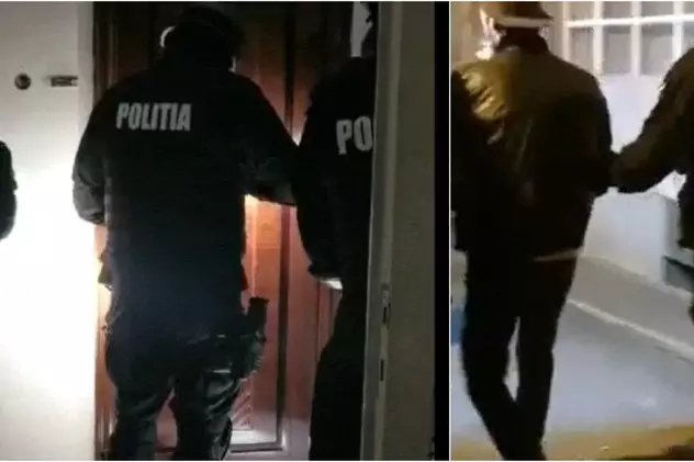 Patru persoane date în urmărire, prinse de polițiști în București. Unul dintre indivizi s-a ascuns în șifonier la vederea mascaților