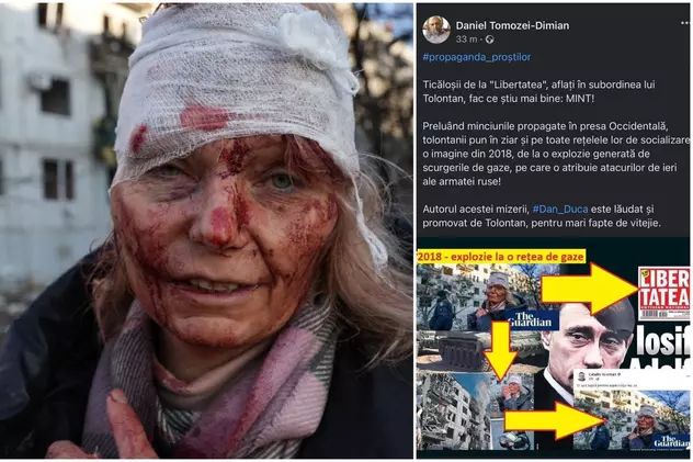 Femeia rănită în Ucraina, despre care Sputnik și un jurnalist de la Radio China spuneau că nu există, a vorbit pentru Libertatea: „Am fost victima unui atac cu rachetă”