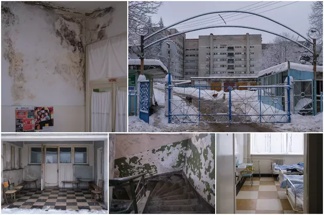 FOTO. „Sanatoriul-epavă” din Munții Aninei ar putea fi modernizat după 20 de ani. Doar 3 etaje mai funcționează