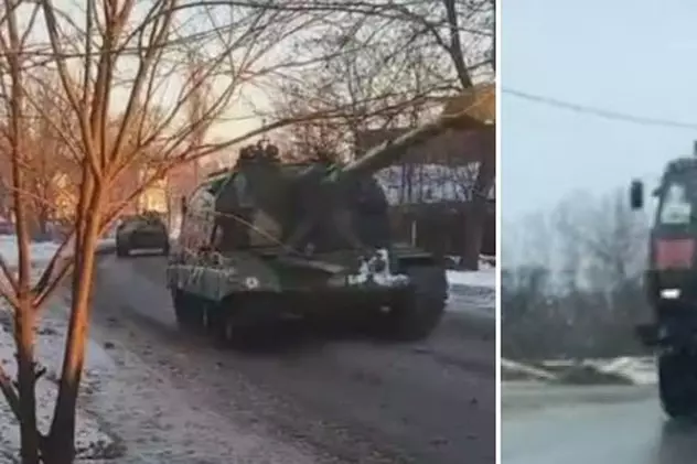 Rusia continuă să mute trupe și rachete spre granița cu Ucraina, potrivit imaginilor de pe rețelele sociale