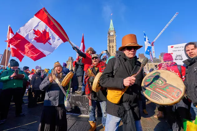 Justin Trudeau anunță măsuri fără precedent pentru a pune capăt protestelor camionagiilor