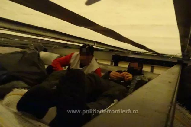 Patru migranți care au încercat să intre în România ascunși printre covoare au fost reținuți de polițiștii de frontieră