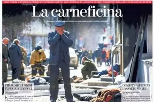 Un ziar italian a pus pe prima pagină civili atacați de o rachetă. Ce rachetă era?