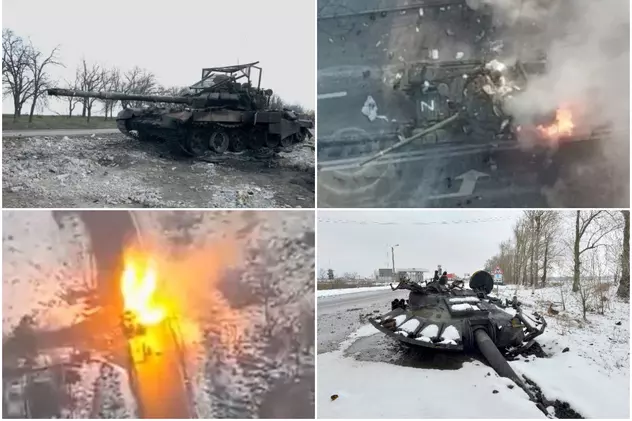 Cum au fost distruse tancurile lui Putin în Ucraina. Câte blindate rusești au început invazia și câte au mai rămas intacte