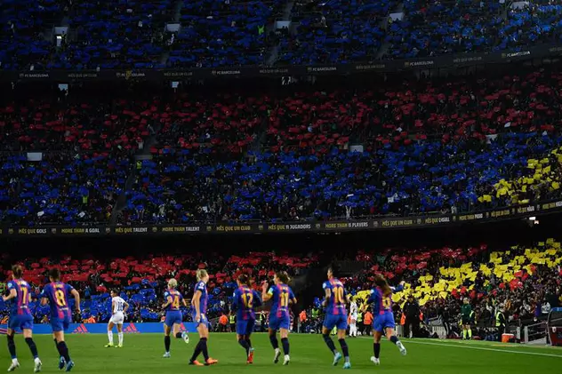 Peste 91.000 de spectatori la meciul de fotbal feminin Barcelona – Real Madrid, un nou record mondial de asistență