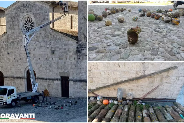 Mingi de fotbal pierdute de copii în ultimii 50 de ani găsite pe acoperișul unei biserici din Italia
