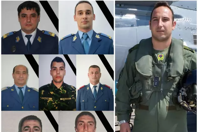 Cei opt militari care au murit în accidentele aviatice din judeţul Constanţa, înaintaţi în grad, post-mortem