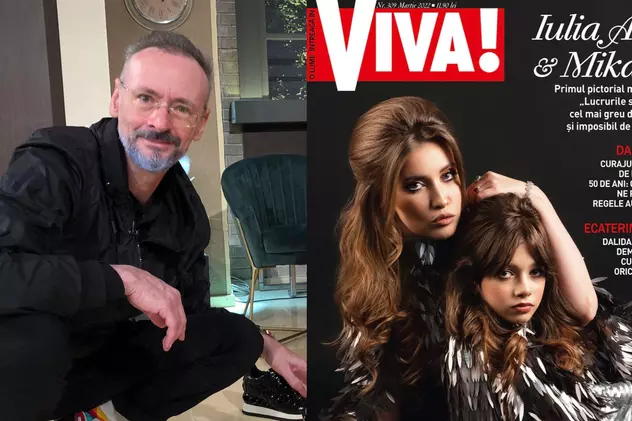Reacția lui Mihai Albu după ce și-a văzut fiica pe coperta revistei VIVA!. Mikaela are 12 ani