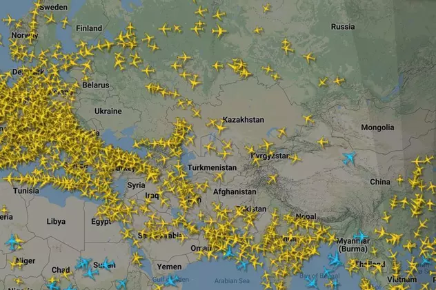 Pe unde mai pot zbura aeronavele rusești? Ce țări au lăsat spațiul aerian deschis și cum au fost afectate celelalte zboruri din Europa