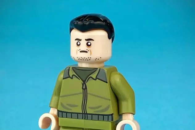 Figurină Lego cu Volodimir Zelenski, pentru a ajuta Ucraina. S-au strâns peste 145.000 de dolari