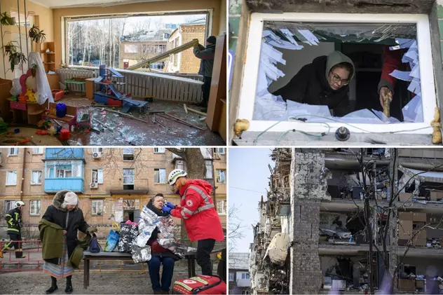 Război în Ucraina, ziua 25 | O școală și un azil de bătrâni, ținta bombardamentelor. Rusia a folosit din nou rachete hipersonice