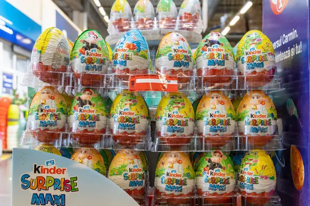 Ouă Kinder produse în Belgia, retrase de pe piață de teama contaminării, după apariția a 125 de cazuri de Salmonella