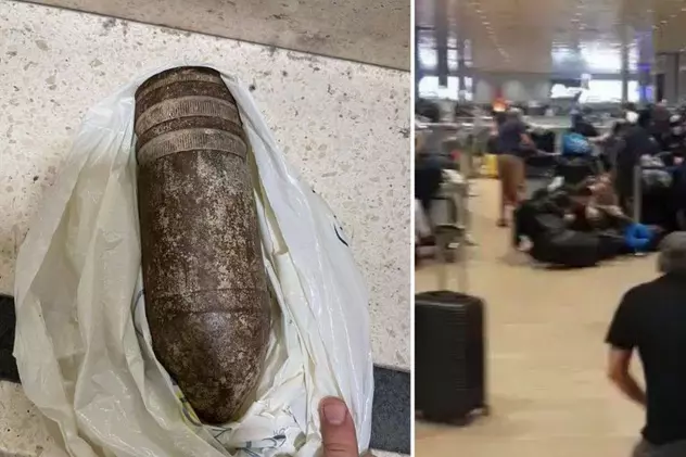 VIDEO. Familie de americani, prinsă cu o bombă neexplodată în bagaj, în aeroportul din Tel Aviv. „Am luat-o ca suvenir”