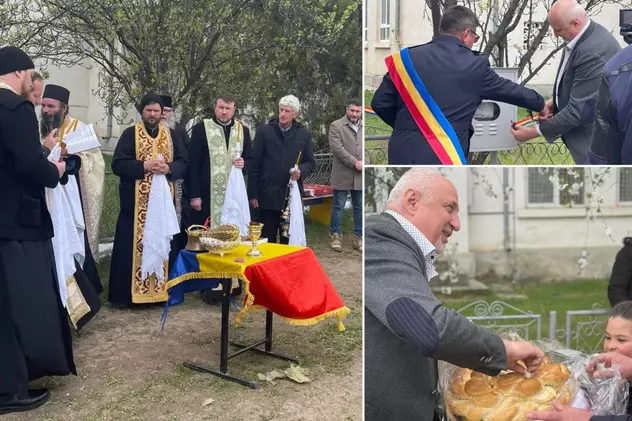 Contor de gaz inaugurat cu sobor de preoți, cu pâine și sare și cu panglică tăiată. Liderul PNL Botoșani: „Astăzi s-a scris #ISTORIE”