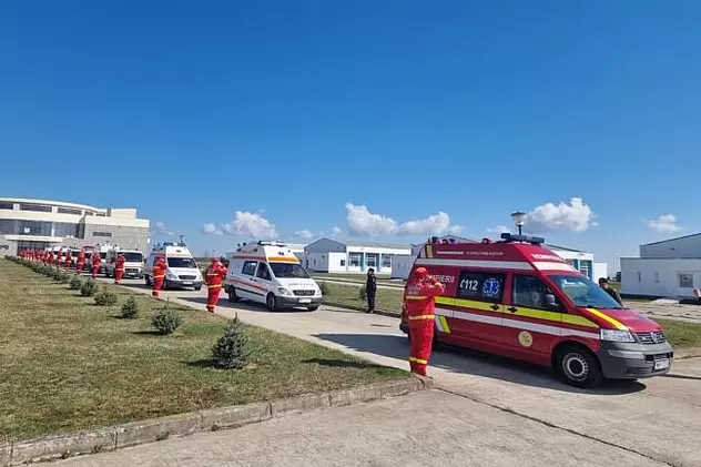 România a donat Ucrainei 11 ambulanțe ce vor fi folosite pentru evacuarea răniților și acordarea ajutorului medical de urgență