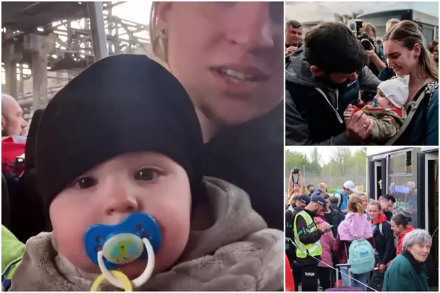 O mamă și bebelușul ei, evacuați după două luni de infern la Azovstal: „Bombele cădeau dimineața, la prânz și seara”