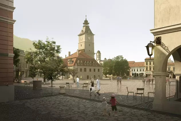 Cum va arăta Piața Sfatului din Brașov de anul viitor. Schimbările anunțate de Primărie