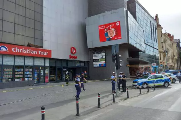 Alarmă falsă cu bombă la un centru comercial din centrul Timișoarei. Persoanele din interior au fost evacuate