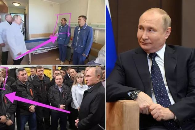 Suspiciuni că Vladimir Putin își înscenează întâlnirile cu publicul. Aceleași persoane, fotografiate în diferite roluri, la mai multe „evenimente”